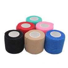 Solong Solid Color Black Blue Elastic Adhesive Tape Bandage Strip for Tattoo Grip and Pen